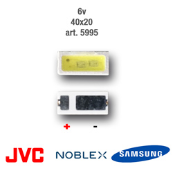 LED PARA TIRA RETRO 6v 4x2mm JVC - NOBLEX - SAMSUNG 5995